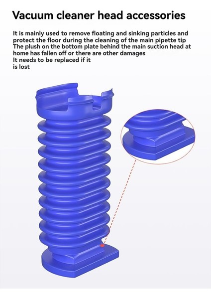 Dyson V8 SLIM/V10 Slim Davul Emme Mavi Hortum Parçası Dyson V12 SLIM/V15 SLIM/SV18/SV20/SV10K Elektrikli Süpürge (Yurt Dışından) indirimleri