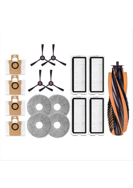 17 Adet Ana Yan Fırça Hepa Filtre Paspas Bezi Toz Torbası Jonr P20 Pro/jonr T5 Pro Robotlu Süpürge Aksesuarları (Yurt Dışından) modelleri