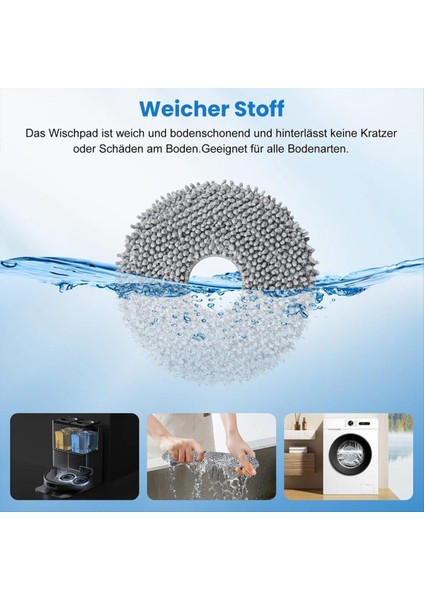 Roborock Saros 10R / Q Revo / Qrevo Maxv / Qrevo Master / Qrevo Slim / Qrevo Pro / Qrevo S Elektrikli Süpürge Için Mendil Paspas (Yurt Dışından) modelleri