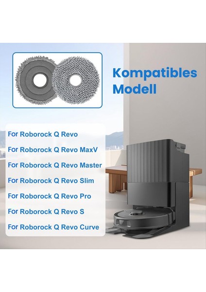 Roborock Saros 10R / Q Revo / Qrevo Maxv / Qrevo Master / Qrevo Slim / Qrevo Pro / Qrevo S Elektrikli Süpürge Için Mendil Paspas (Yurt Dışından) fırsatları