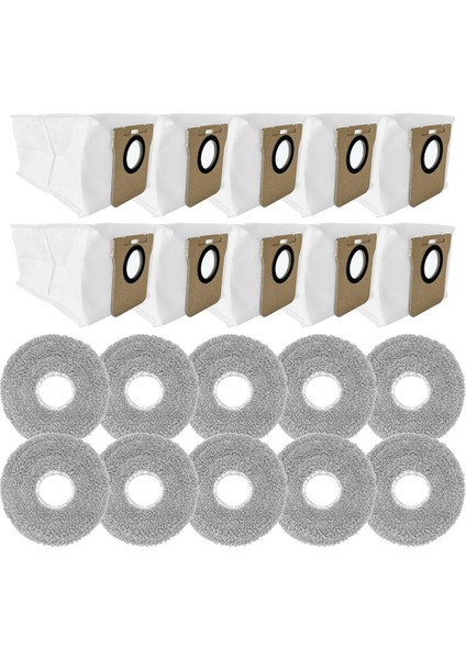 20 Adet Paspas Pedleri Toz Torbası Xiaomi X20 Plus / X20 Max / X10+ / Mijia M30S/M40 Dreame L10 ULTRA/L20 Ultra / L30 Ultra (Yurt Dışından) indirimleri