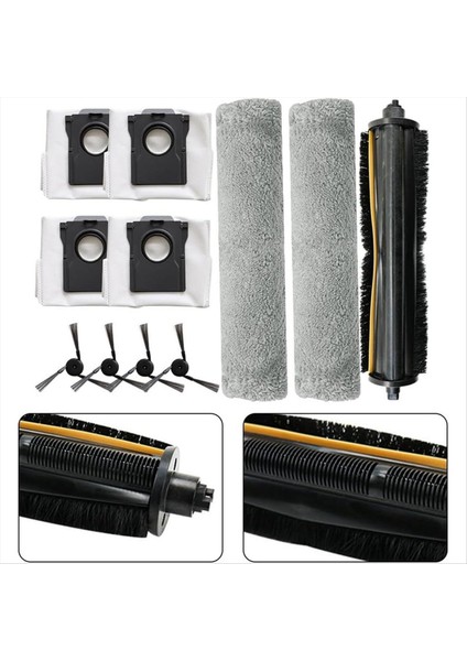 Mova Z5 / Z5 Pro / Z50 Ultra / Z50 Ana Yan Fırçalı Süpürge Yedek Parçaları Için Aksesuar Seti (Yurt Dışından) modelleri