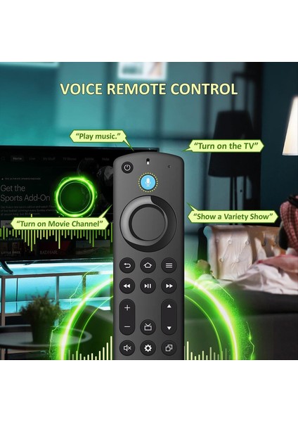 Fire Amz Akıllı Tv&#39 Ler Için Yedek Uzaktan Kumanda Çubuk Tv Küp Tv&#39 Ler Çubuk 4k/lite/4k Max Insignia/toshiba Akıllı Tv Için (Yurt Dışından) modelleri