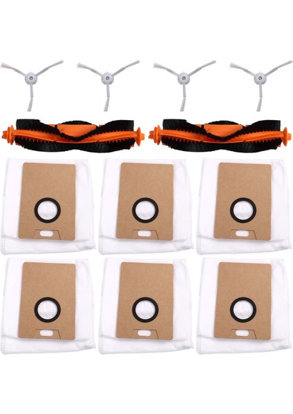 Rulo Fırça Ana Fırça Yan Fırçalar Tp-Link Tapo RV30 MAX/RV30 PLUS/RV20 Max Plus Robot Süpürge Için Toz Torbası Seti (Yurt Dışından)