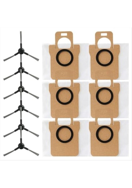 Jonr P20 Pro Için Vakum Değiştirme Kiti 6 Toz Torbası ve 6 Yan Fırça Yedek Parça Içerir (Yurt Dışından) fiyatları