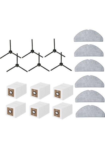 Ilıfe A30 Pro Vakum Süpürgesi Aksesuarları Için 18 Adet Yan Fırça Paspas Pedi Toz Torbası (Yurt Dışından) fırsatları