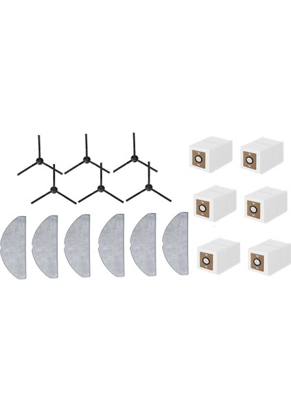 Ilıfe A30 Pro Vakum Süpürgesi Aksesuarları Için 18 Adet Yan Fırça Paspas Pedi Toz Torbası (Yurt Dışından) indirimleri