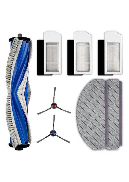 Ecovacs Deebot N20 PLUS/N20 Pro Plus Robotik Elektrikli Süpürge Rulo Fırça Yan Fırçalar Hepa Filtreler Paspas Pedleri (Yurt Dışından)
