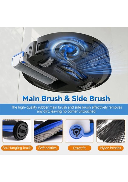 Ecovacs Deebot X9 Pro Omni Robot Vakum Yedek Parçalar Fırça Filtre Paspas Çantaları Için 22 Adet Aksesuar Kiti (Yurt Dışından) fırsatları