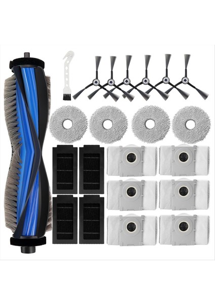 Ecovacs Deebot T50 MAX/T50 OMNI/T50 Pro OMNI/T50 Max Pro Omni Vakum Parçası Ana Yan Fırça Filtresi Paspas Toz Torbası Için 22 Adet (Yurt Dışından) modelleri