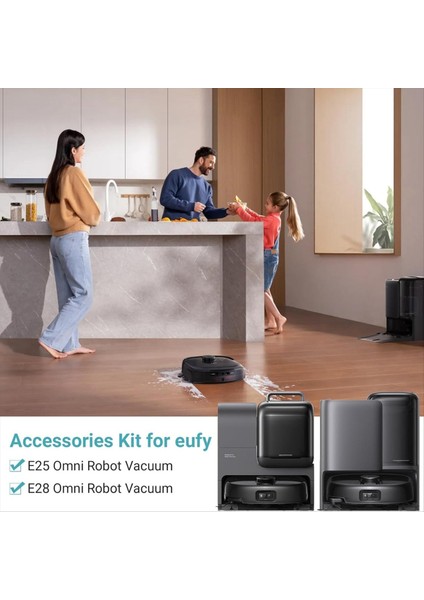 20 Adet Eufy E25 OMNI/E28 Omni Elektrikli Süpürge Parçası Ana Fırça Rulo Fırça Yan Fırça Toz Torbası Filtresi (Yurt Dışından) indirimleri