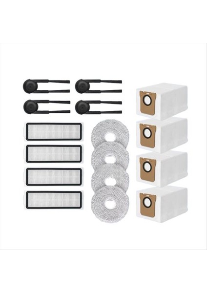 16 Adet Xiaomi Mijia M40S/OV31CN Süpürme Makinesi Aksesuarları Ana Yan Fırça Paspas Filtresi Toz Torbaları (Yurt Dışından)