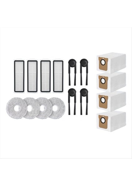 16 Adet Xiaomi Mijia M40S/OV31CN Süpürme Makinesi Aksesuarları Ana Yan Fırça Paspas Filtresi Toz Torbaları (Yurt Dışından) fırsatları