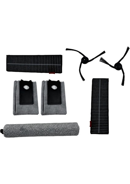 7 Adet Uwant U300/U300 Max Elektrikli Süpürge Parçaları Yan Fırça Hepa Filtre Rulo Paspas Toz Torbaları (Yurt Dışından)