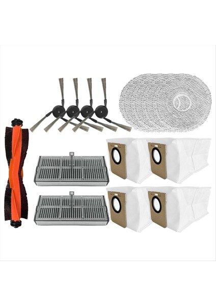 15 Adet Vakum Fırçası Filtre Paspas Bezi Toz Torbası Kiti Xiaomi Mijia Omni M40 D110CN Elektrikli Süpürge Yedek Parçaları (Yurt Dışından) fırsatları