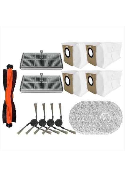 15 Adet Vakum Fırçası Filtre Paspas Bezi Toz Torbası Kiti Xiaomi Mijia Omni M40 D110CN Elektrikli Süpürge Yedek Parçaları (Yurt Dışından) indirimleri