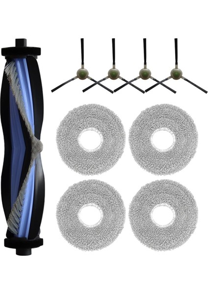 Lefant M3 Robot Süpürge Yedek Parçaları 1 Ana Fırça 4 Yan Fırça 4 Mop Pedleri Parçaları (Yurt Dışından)