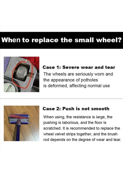 8 Adet Akslar ve Silindirler Kafaları Küçük Şaft Tekerlekleri Için Yedek Dyson V6 V7 V8 V10 V11 Elektrikli Süpürge Parçaları (Yurt Dışından) modelleri