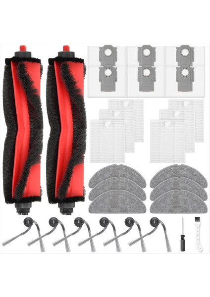 Roborock Q7 M5+ / Q7 L5+ Robotlu Süpürge Aksesuarları Kiti Için 28 Adet Yedek Parçalar (Yurt Dışından) fiyatları