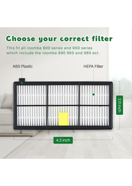 Irobot Roomba Süpüren Robot Aksesuarları Için Uygun 800 Filtre 860 880 Yüksek Verimli Filtre Aksesuarları (Yurt Dışından) indirimleri