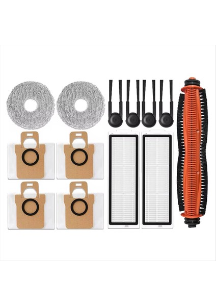 13 Adet Xiaomi Mijia M40S/OV31CN Elektrikli Süpürge Parçaları Yedek Ana Silindir Yan Fırça Hepa Filtre Paspas Toz Torbaları (Yurt Dışından) modelleri