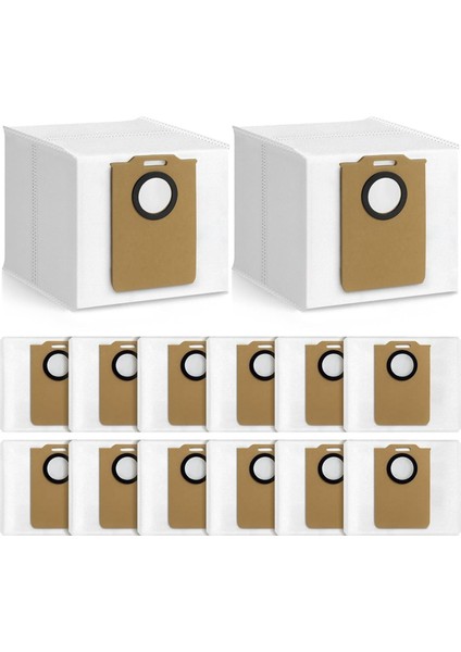 14 Paket Toz Torbaları Monsga Ms1 Max Robot Vakum Torbaları Büyük Kapasiteli Çantalar Ev Elektrikli Süpürge Aksesuarları (Yurt Dışından)