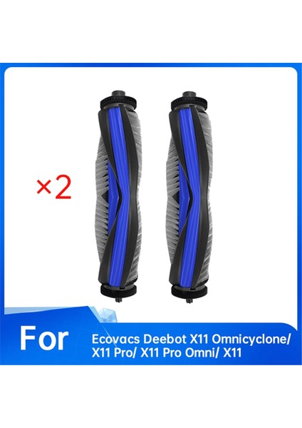 Ecovacs Deebot X11 OMNICYCLONE/X11 PRO/X11 Pro OMNI/X11 Elektrikli Süpürge Için 2 Adet Ana Fırça (Yurt Dışından) modelleri