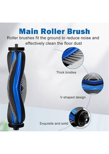 Ecovacs Deebot X11 OMNICYCLONE/X11 PRO/X11 Pro OMNI/X11 Elektrikli Süpürge Için 2 Adet Ana Fırça (Yurt Dışından) fırsatları