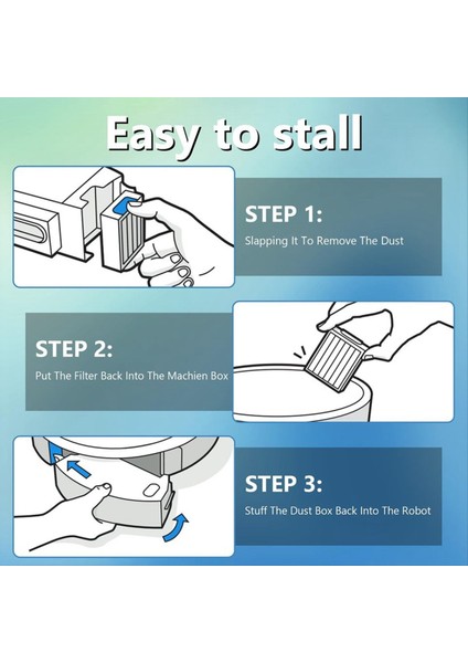Irobot Roomba E I ve J Serisi I1+ I3 I3+ I4 I5/plus I6 I6+ I7 I7+/plus I8 I8+ E5 E6 E7 Vakum Için Filtrelerin Değiştirilmesi (Yurt Dışından) modelleri