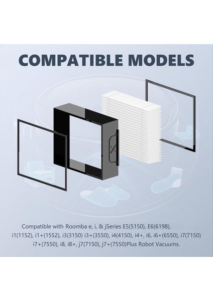 Irobot Roomba E I ve J Serisi I1+ I3 I3+ I4 I5/plus I6 I6+ I7 I7+/plus I8 I8+ E5 E6 E7 Vakum Için Filtrelerin Değiştirilmesi (Yurt Dışından) indirimleri