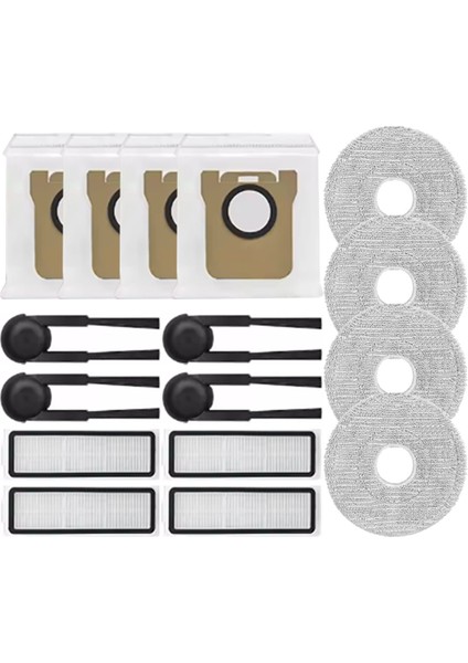 16 Adet Xiaomi Mijia Robot Vakum 5c OV42CN Yedek Parçalar Vakum Yan Fırça Hepa Filtre Paspas Bezi Toz Torbası (Yurt Dışından) indirimleri