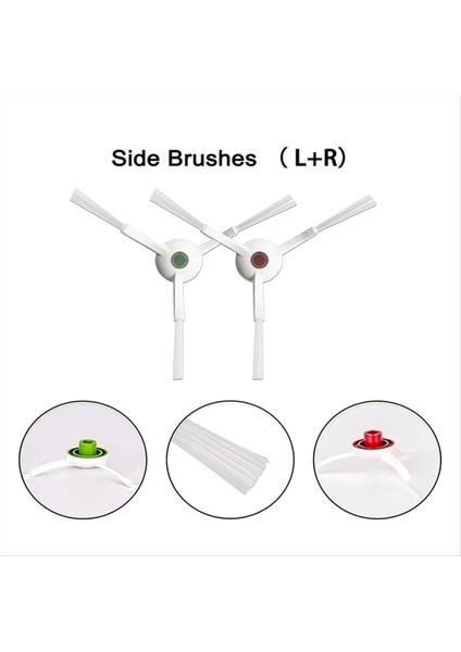 Ecovacs Deebot T10 Turbo X1 Omnı Elektrikli Süpürge Aksesuarları Ana Yan Fırça Kapağı Filtre Temizleme Bezi Toz Torbası (Yurt Dışından) modelleri