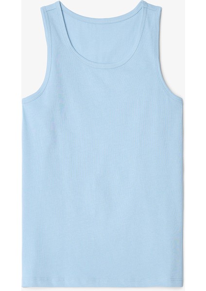 Çok Renkli Erkek Çocuk Pamuklu Basic Kalın Askılı 3'lü Atlet