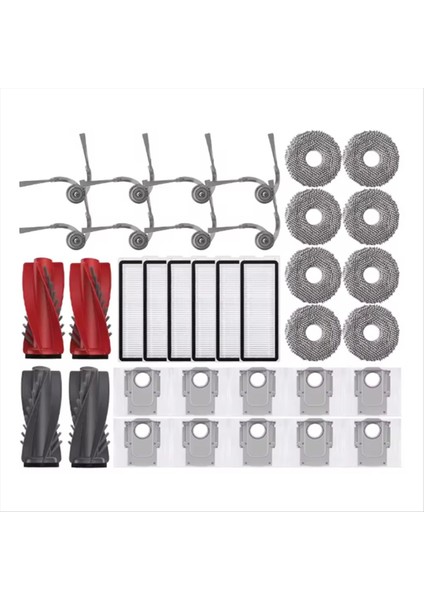 36 Adet Fırça Filtre Paspas Çantası Roborock Qrevo 5AE/CURV/CURVC/CURV S5X 5A1 5xc/kenar/edgec/kenar S5A/KENAR 5V1 Vakum Parçaları (Yurt Dışından)