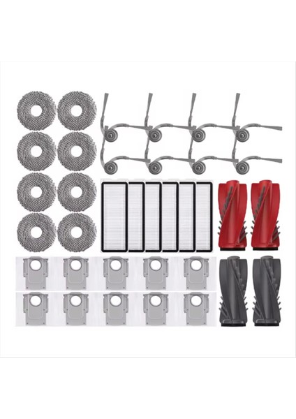 36 Adet Fırça Filtre Paspas Çantası Roborock Qrevo 5AE/CURV/CURVC/CURV S5X 5A1 5xc/kenar/edgec/kenar S5A/KENAR 5V1 Vakum Parçaları (Yurt Dışından) modelleri
