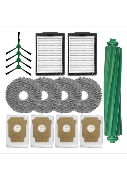 Irobot Roomba Plus 505 COMBO/405 Combo Elektrikli Süpürge Aksesuarları Için 15 Adet Ana Yan Fırça Filtreleri Paspas Pedi Toz Torbası (Yurt Dışından) modelleri
