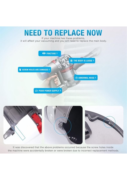 Dyson V7 SV11 Için Ana Gövde Düzeneği Muhafazası Ana Gövde Düzeneği Vakum Parçası Ana Gövde Servis Düzeneği (Yurt Dışından) indirimleri