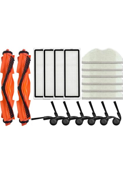 Xiaomi S40/OV81 Robotlu Süpürge Aksesuarları Ana Yan Fırça Paspas Bezi Hepa Filtre Yedek Yedek Parça (Yurt Dışından) fırsatları