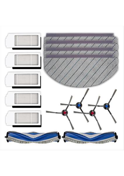 Ecovacs Deebot N20 PLUS/N20 Pro Plus Robotik Vakum Temizleyici Aksesuarları Silindir Fırça Yan Fırçaları Filtreler Paspas Pedleri (Yurt Dışından) indirimleri