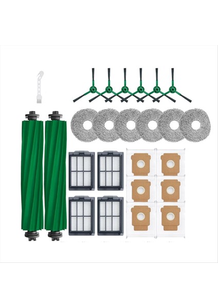 Irobot Roomba Plus 505/405 Combo Süpürme Makinesi Aksesuarları Için 25 Adet Ana Yan Fırça Paspas Filtresi Toz Torbaları (Yurt Dışından) modelleri