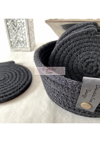 7 Prç Bardak Altlığı Set Tress Supla Jüt Hediyelik indirimleri