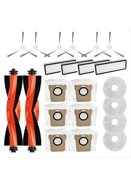 Xiaomi Mijia Omni 2 C102CN B101CN B116 X10 + Robot Vakum Parçaları Ana Yan Fırça Hepa Filtre Paspas Bezi Toz Torbaları (Yurt Dışından)