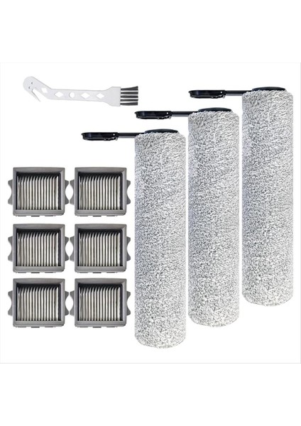 Tineco Floor One S9 Artist Pro/floor One S9 Artist Buharlı Islak Kuru Vakum Parçaları Için Yedek Fırça Rulosu ve Hepa Filtresi (Yurt Dışından) modelleri