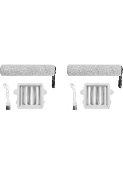 2x Roborock F25 / F25 Ace Süpürme Robotu Aksesuarları Yedek Rulo Fırça ve Filtreler A (Yurt Dışından)