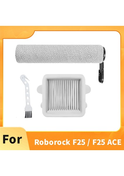 2x Roborock F25 / F25 Ace Süpürme Robotu Aksesuarları Yedek Rulo Fırça ve Filtreler A (Yurt Dışından) modelleri