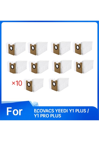 Ecovacs Yeedı Y1 Plus / Y1 Pro Plus Süpürme Makinesi Aksesuarları Için 10 Adet Toz Torbası (Yurt Dışından) modelleri