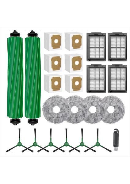 Irobot Roomba Plus 505/405 Combo Süpürme Makinesi Aksesuarları Için 23 Adet Ana Yan Fırça Paspas Filtresi Toz Torbaları (Yurt Dışından) modelleri