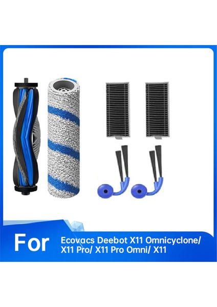 Ecovacs Deebot X11 OMNICYCLONE/X11 PRO/X11 Pro OMNI/X11 Elektrikli Süpürge Ana Yan Fırça Filtre Tamburu Için 6 Adet (Yurt Dışından) modelleri