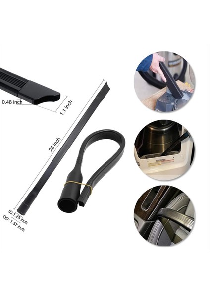 Mağaza Vac Aksesuarları Için 8 Adet Ev Temizleme Elektrikli Süpürge Ekleri - 2 1/2in Ila 1 1/4in Vakum Hortumu Adaptörü (Yurt Dışından) modelleri