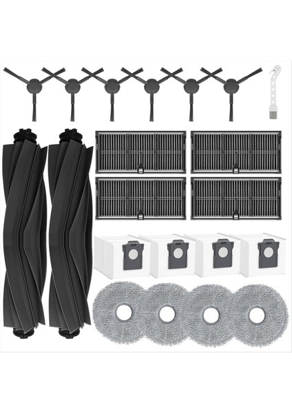 Dreame L10S Pro Ultra ISI/L10S Ultra Gen 2/X30 Ultra Elektrikli Süpürge Parçaları Ana Yan Fırça Filtresi Paspas Toz Torbası (Yurt Dışından)